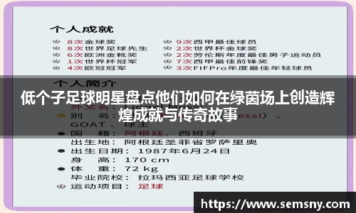 低个子足球明星盘点他们如何在绿茵场上创造辉煌成就与传奇故事